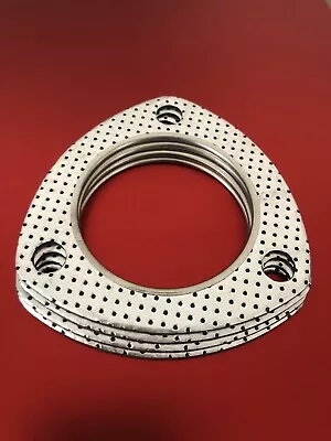 2 1/2  Exhaust  Gasket 3 Bolt 78mm BHC Muffler Gaskets W/Fire Ring(4pieces) • $8.99