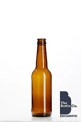 40 X 330ml BROWN GLASS BEER CIDER BOTTLES HOMEBREW NEW C/W CROWN CAPS • £31