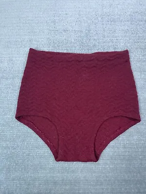 Vintage 1940s Swim Trunks Jantzen 100% Wool Knit Burgundy Red Men 30 FLAWED • $94.99