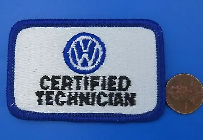 PATCH Vtg VOLKSWAGEN Certified Technician Car Vehicle VW • $9.99