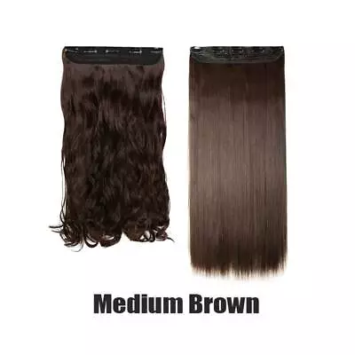 Natural Curly Hair Extension One Piece Real Thick Clip In 3/4 Full Head As Human • $14.80