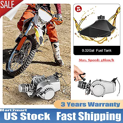 49CC 2 Stroke Engine Motor Kit For Mini Bike Dirt Bike ATV Motor Pocket Scooter • $75.05