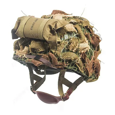 Ww2 Us Army Alrborne M1c Helmet With Airborne Troops And Camouflage Net • $84.99