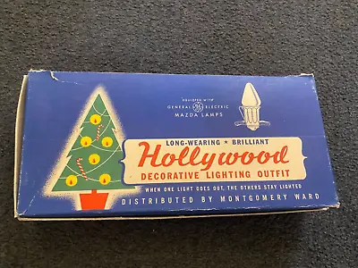 Vintage Hollywood 7 Lighting Outfit Christmas Lights GE Mazda Lamps • $24