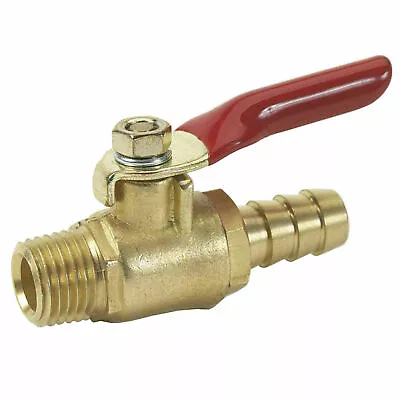 $17.39 • Buy Fuel Gas Air Shut Off Valve 1/4   NPT To 1/4   Barb Universal Gas Tank Shut Off 