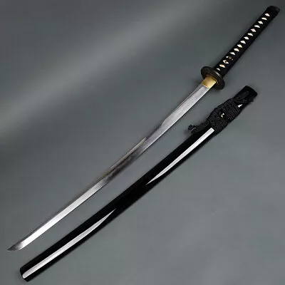 Musashi - Umi 海 1060 And 1045 Steel Blade Clay Tempered Samurai Sword Katana • $499.99