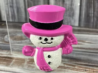 70s VTG (B30) Avon Fragrance Glace Pin Pal - Wee Willy Winter Snowman -Christmas • $14.24