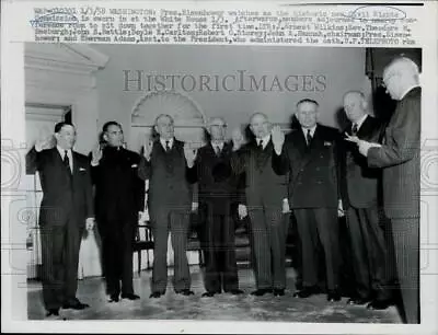 $19.88 • Buy 1958 Press Photo President Eisenhower & Civil Rights Commission, Washington