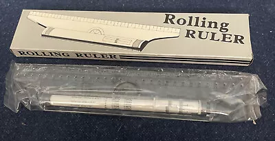 New In Box Vintage Rolling Ruler Compass Protractor T-Square Drafting MSR • $9.99