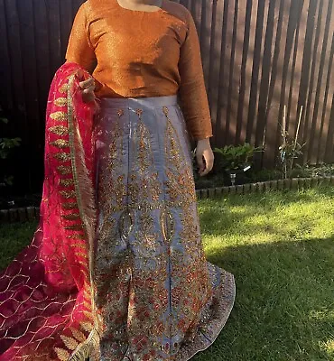 £75 • Buy Mehndi Outfit Pakistani Dress Indian Lengha Wedding Shaadi One Size 2 Available