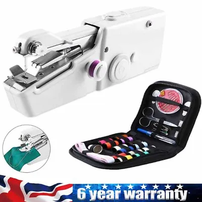 Handheld Sewing Machine Cordless Home Hand Held Mini Portable Stitch Clothes UK • £13.88