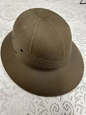 Vintage 1940's Pith Hat Safari Hat Helmet Military Army • $25