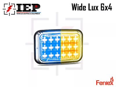 Feniex Wide Lux 6x4 B/Amber 12VDC 18 4-Watt LEDs 180° Light Spread • $99