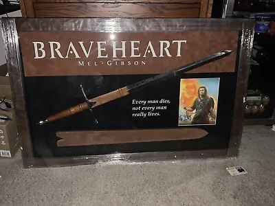 Mel Gibson Signed Braveheart William Wallace Full Size Sword - Framed - CA COA • $6000