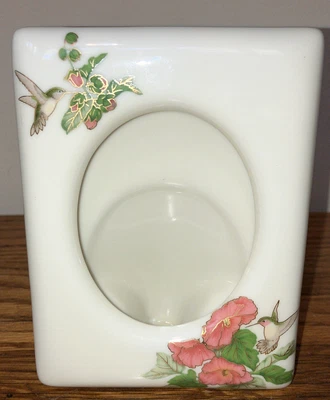 $5 • Buy Vintage Otagiri Porcelain Picture Frame W/Hummingbirds For Gibson Greeting Cards