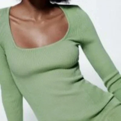 $29.99 • Buy Zara Skater Knit Sweater Dress S NWT