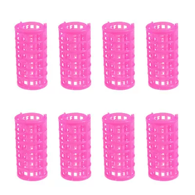  8pcs Hair Rollers Set Double Layer Self Holding Plastic Hair Clips Salon • £6.99