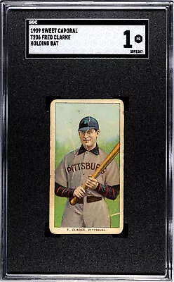 1909 Sweet Caporal T206 FRED CLARKE (Holding Bat) SGC 1 • $150