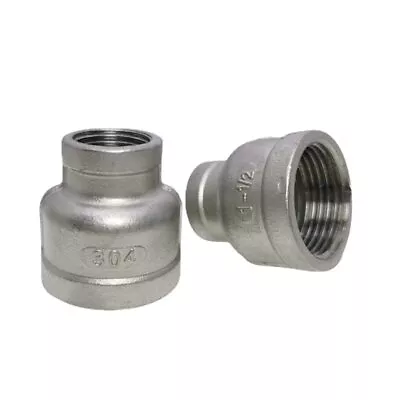 1/8  1/4  3/8  1/2  -4  BSPT NPT Female Reducer Coupler Stainless Connector • $72.96