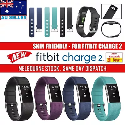 For Fitbit Charge 2 Replacement Silicone Rubber Band Strap Wristband Bracelet • $8.49