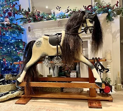 J. Collinson & Sons Of Liverpool Bespoke Wooden Rocking Horse. Free Delivery. • £1300