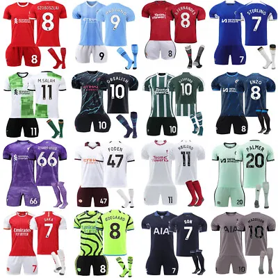 2023/24 Kids Training Kits Boys Girls Full Sports Strip Shorts/Shirt/Socks//00 • £20.82