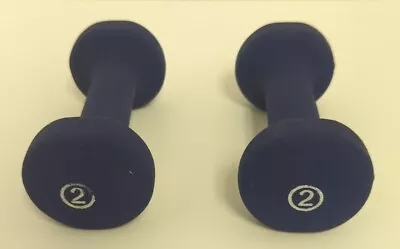 (2) Unbranded Each 2 Pounds Blue Dumbells Or Free Weights • $6.99