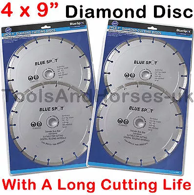 4x 9  Inch 230mm Diamond Cutting Disc 9  Diamond Cutting Blade For Angle Grinder • £25.95