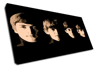 £25.99 • Buy 0761 THE BEATLES Framed Canvas Wall Art Music Print Pop Icons