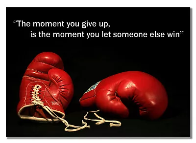 Boxing #3 Motivational Quote Inspiration Poster Fight Sport Photo Don't Give Up • £5.99