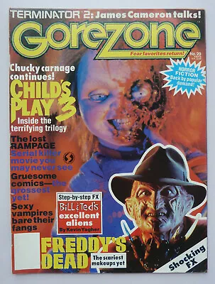 $14.94 • Buy Gorezone #20 - Horror Monster Magazine With Posters 1991 VF- 7.5