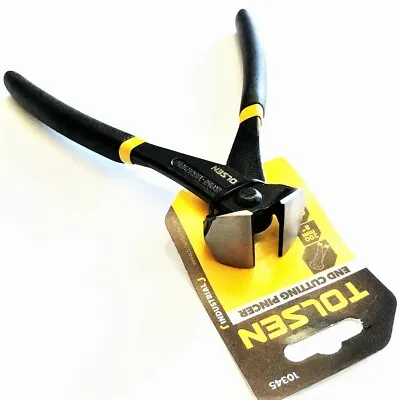 Tolsen 8  Industrial End Cutting Nipper Pincer Wire Cutters Snips Plier #10345 • $15.99