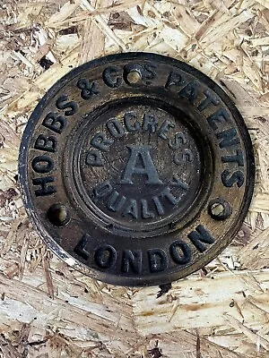 £20 • Buy Hobbs Rare Safe Plate Plaque Progress A