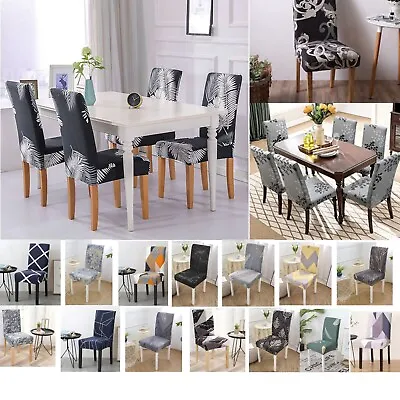 Dining Chair Covers Seat Chair Covers Large Size Stretch Removable Slip Covers • £4.25