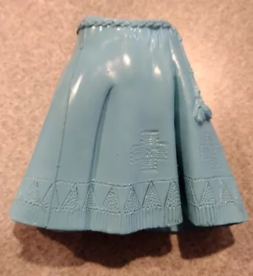 1960's-70's Marx Johnny West Princess Wildflower Blue Leather Skirt Nice Cond • $5.99