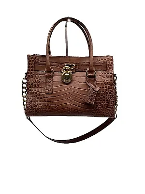 Michael Kors Hamilton Leather And Gold Hardware Bag • $112