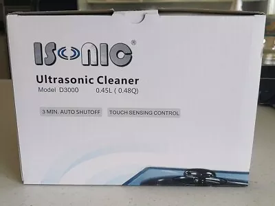 Isonic Ultrasonic Jewelry Cleaner D3000 With Heater & Plastic Tray NIB • $22