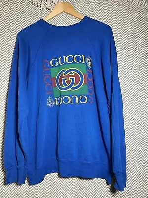 Vintage Rare 90s Gucci Sweats Appeal Crewneck XL By Tullex Made In U.S.A • $120