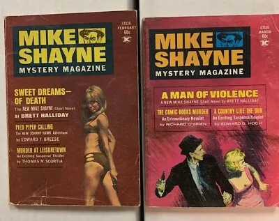 Lot Of 2 Mike Shayne Mystery Magazine Feb Mar 1972 Brett Halliday • $8.99