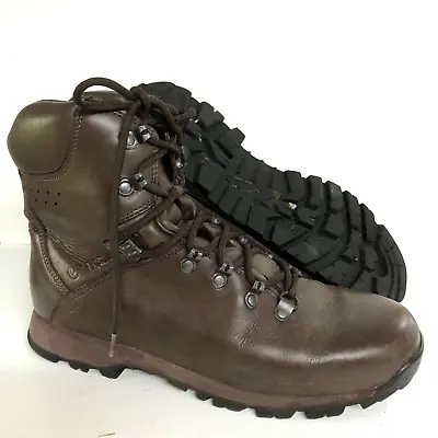 Iturri Boots 9 Med Patrol Combat Men's Leather Brown Genuine British Military • $56.83