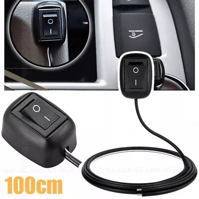 12V Car Push Button Rocker Switch Paste Type OFF/ON Toggle Switches Cable Parts  • $9.98