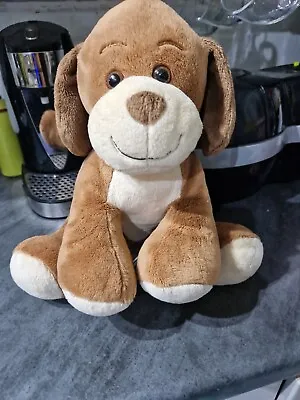 Build A Bear Smiling Sitting Tan/Brown Puppy Dog Plush 12  • £10