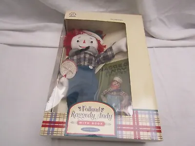Cloth Raggedy Andy Doll Volland With Book 15 Inch Doll Authentic Reproduction • $49.87