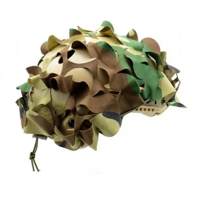Adjustable Laser Cut Camouflage Cloth Strip Tactical FAST 3D Helmet Cover • $7.47