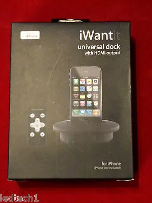 £2.99 • Buy I Want It Universal Dock For IPhone 4/4s & 3Gs *** Brand New & Boxed ***