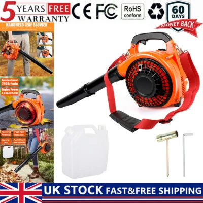 £65.99 • Buy Handheld Petrol Leaf Air Blower Gas Blower 400CFM 26CC 2-Stroke Garden Outdoor