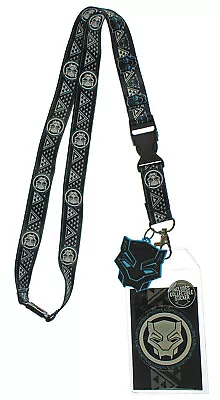 Marvel Black Panther Tribal Pattern Lanyard With Charm And ID Holder • $8.95