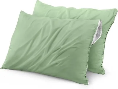 2 Pack Bed Bug Proof Zippered Pillow Encasement Waterproof Utopia Bedding • $18.11