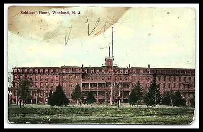 Vineland NJ Postcard Soldier's Home Posted 1912  Pc259 • $6