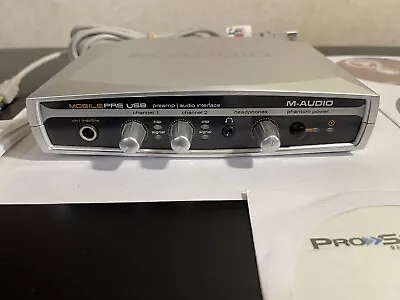 M-Audio Mobile Pre USB Preamp And Audio Interface 48v Phantom Power 200F V1.03 • $39.99